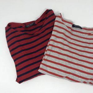 Saint James 3/4 sleeve striped tops